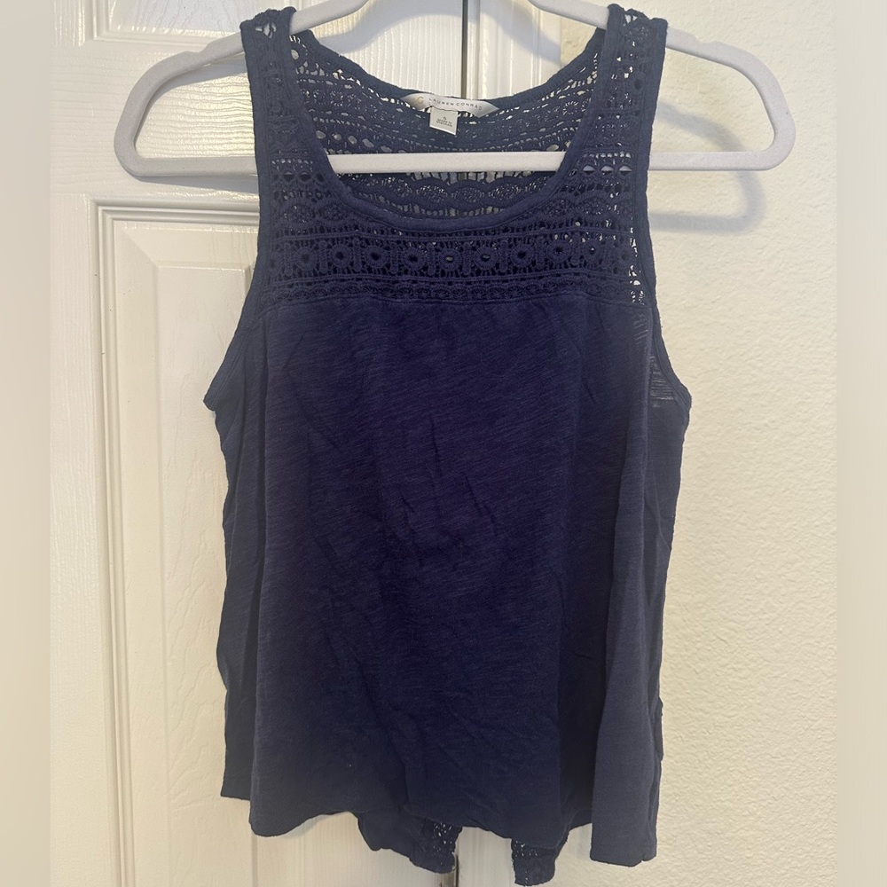 Lauren Conrad Navy Blue Shirt size - M
